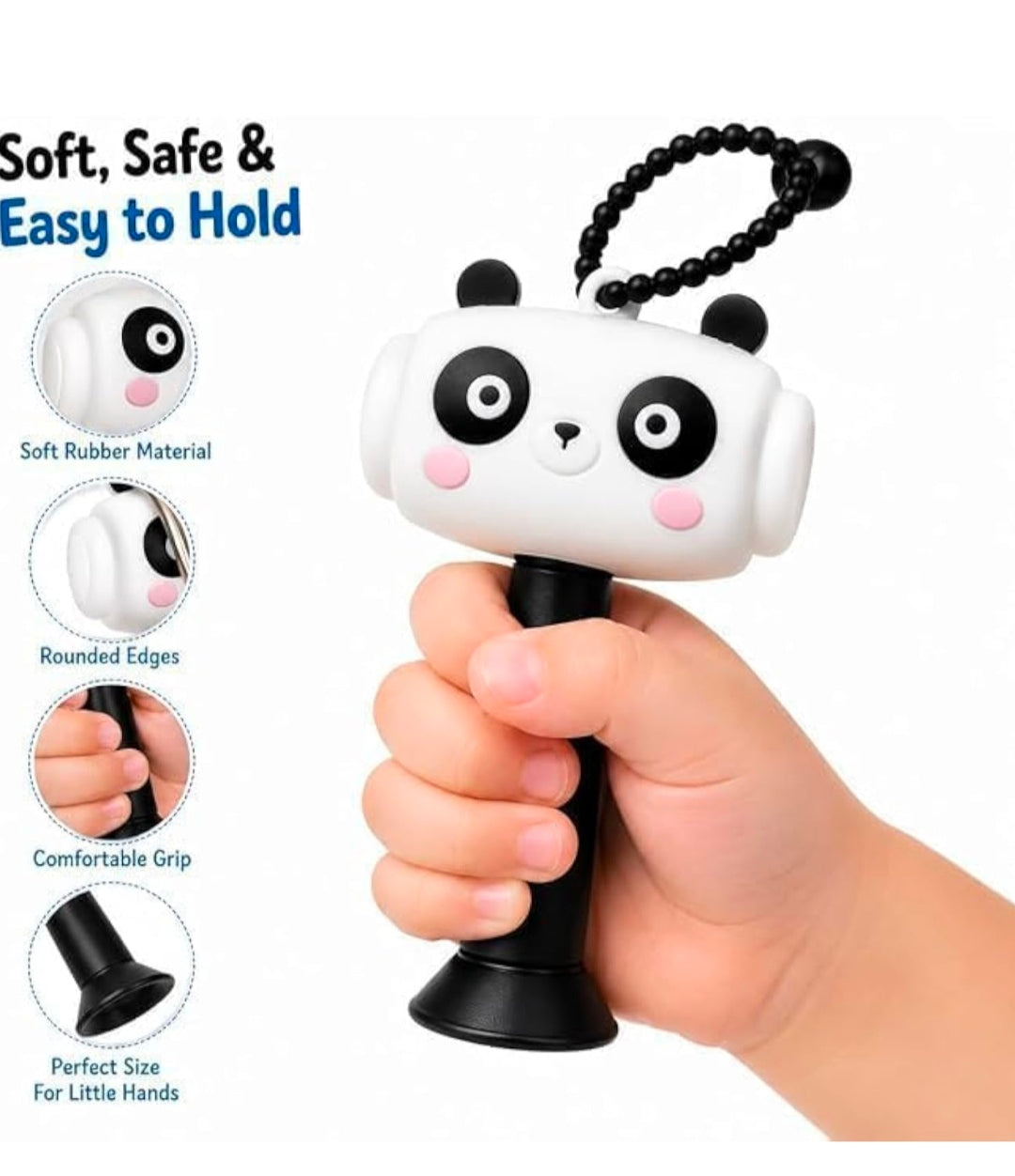 Cute Cartoon Hammer Choo Choo Keychain With Sound For Kids, Shake Left Right Musical Beep Hammer Toy