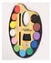 Kids DIY Painting Color Mixing Artist Palette with 12 Water Color