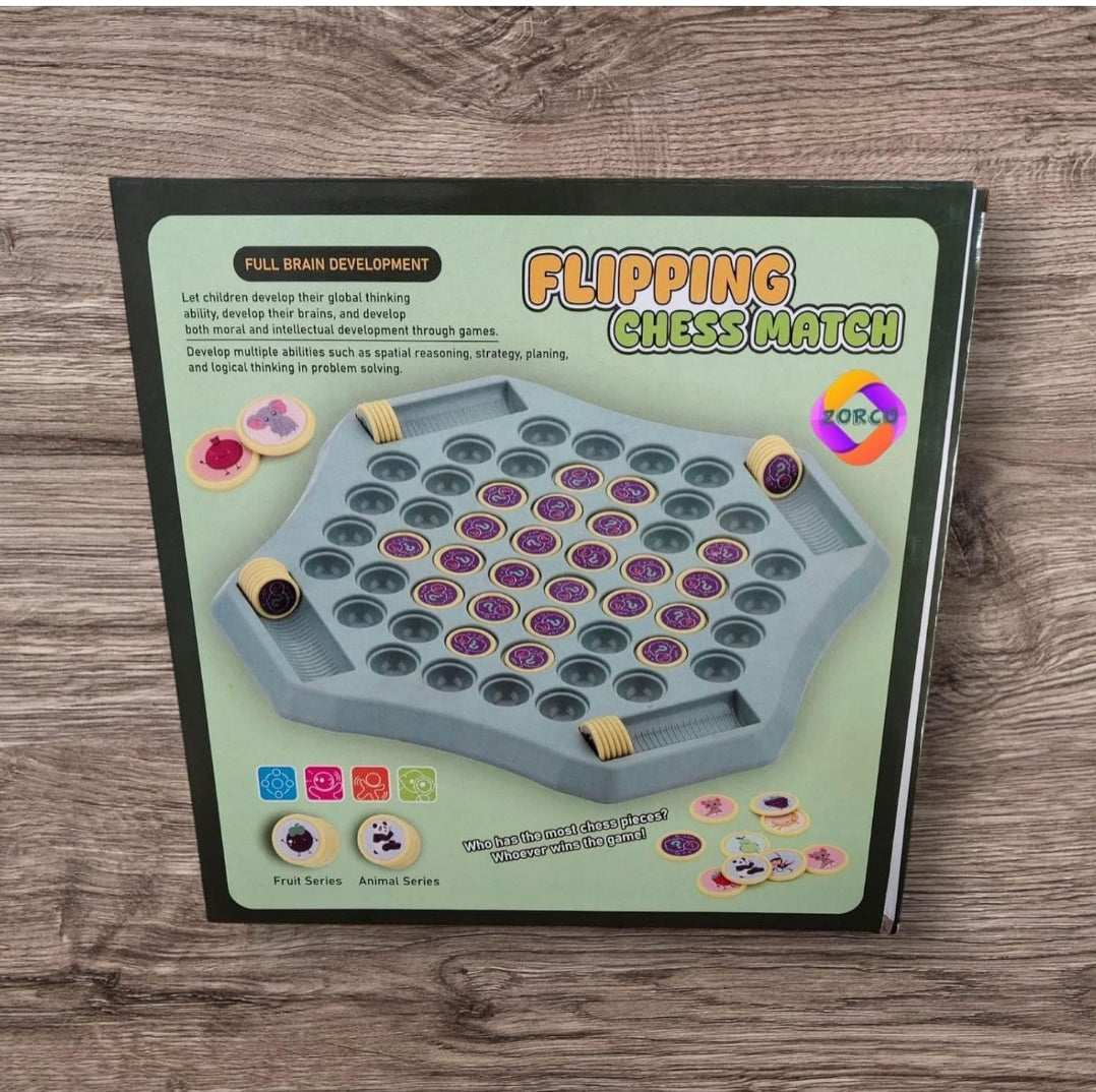 Flipping Chess Match Educational Board Game