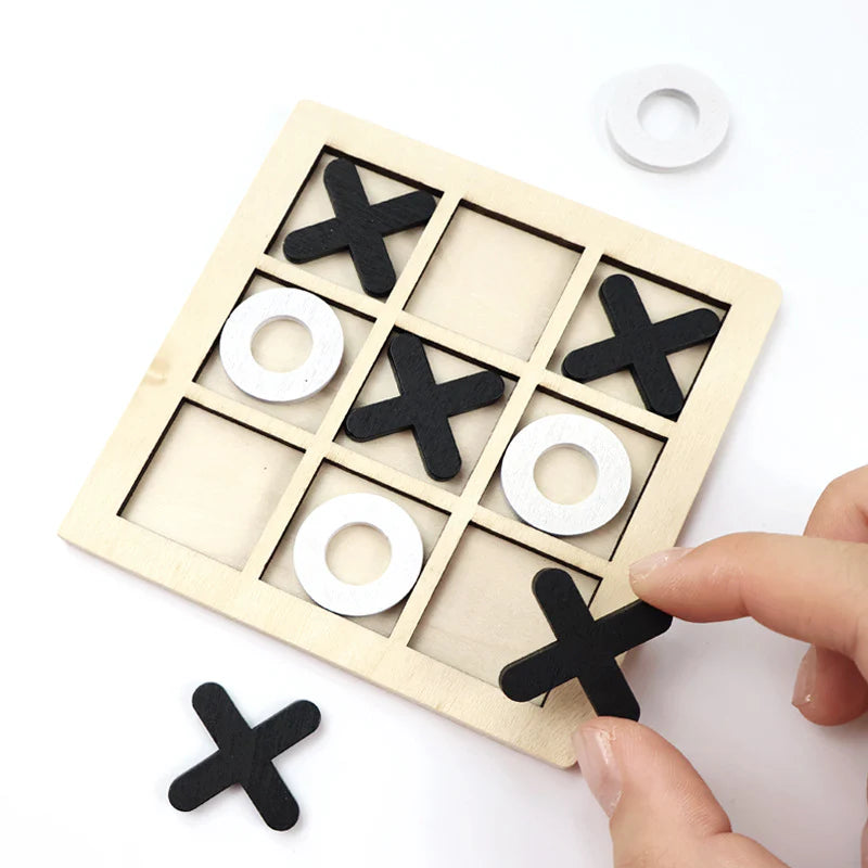XO Tic-Tac-Toe Wooden Game – Fun Brain Training for Kids