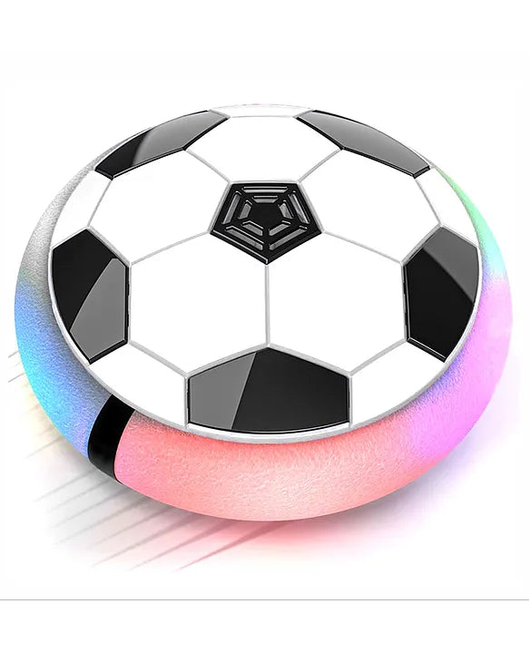 Smart Air Football Toy, LED Light-Up Floating Ball with Soft Foam Bumper