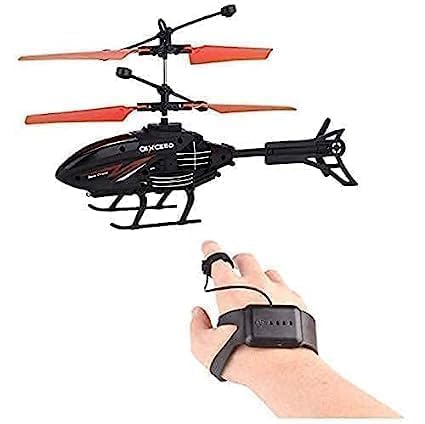 Flying Helicopter with Hand Induction Watch | Electronic Radio RC Remote Control Toy