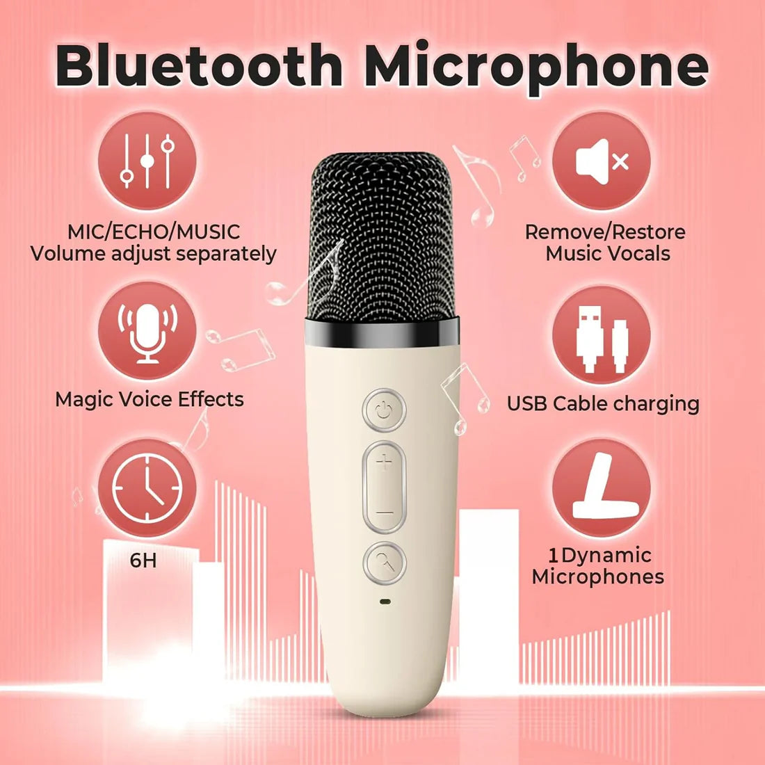Mini Karaoke Speaker & Mic, helpful to improve Kids stage daring