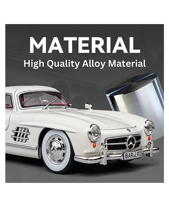 1;32 Mercedes Benz 300 Sl Model Car , Street Edition Classic Car , Diecast Toy , Vehicle Collection ,kids Gift - Pack of 1