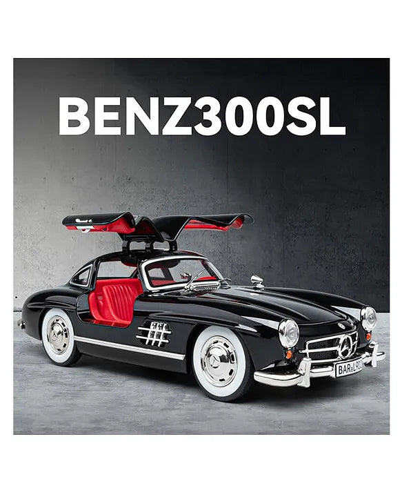 1;32 Mercedes Benz 300 Sl Model Car , Street Edition Classic Car , Diecast Toy , Vehicle Collection ,kids Gift - Pack of 1