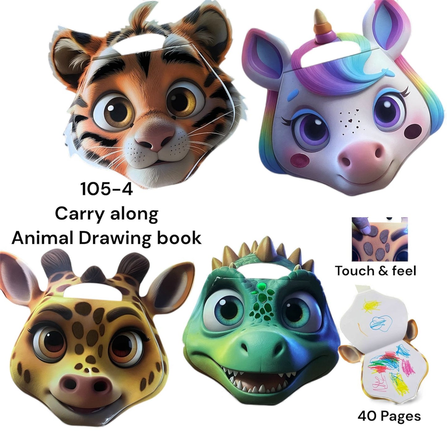 Cartoon 3D colour book