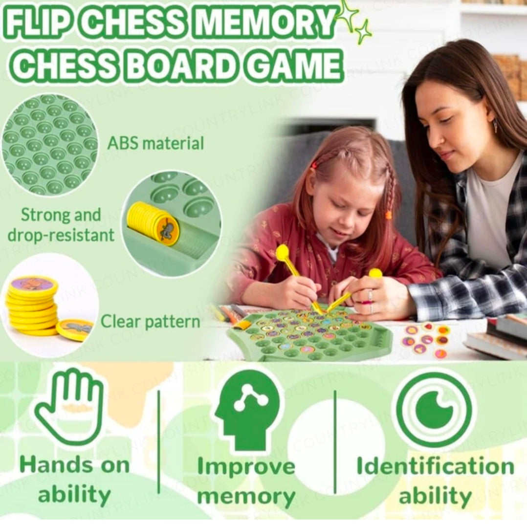 Flipping chess brain game for kids