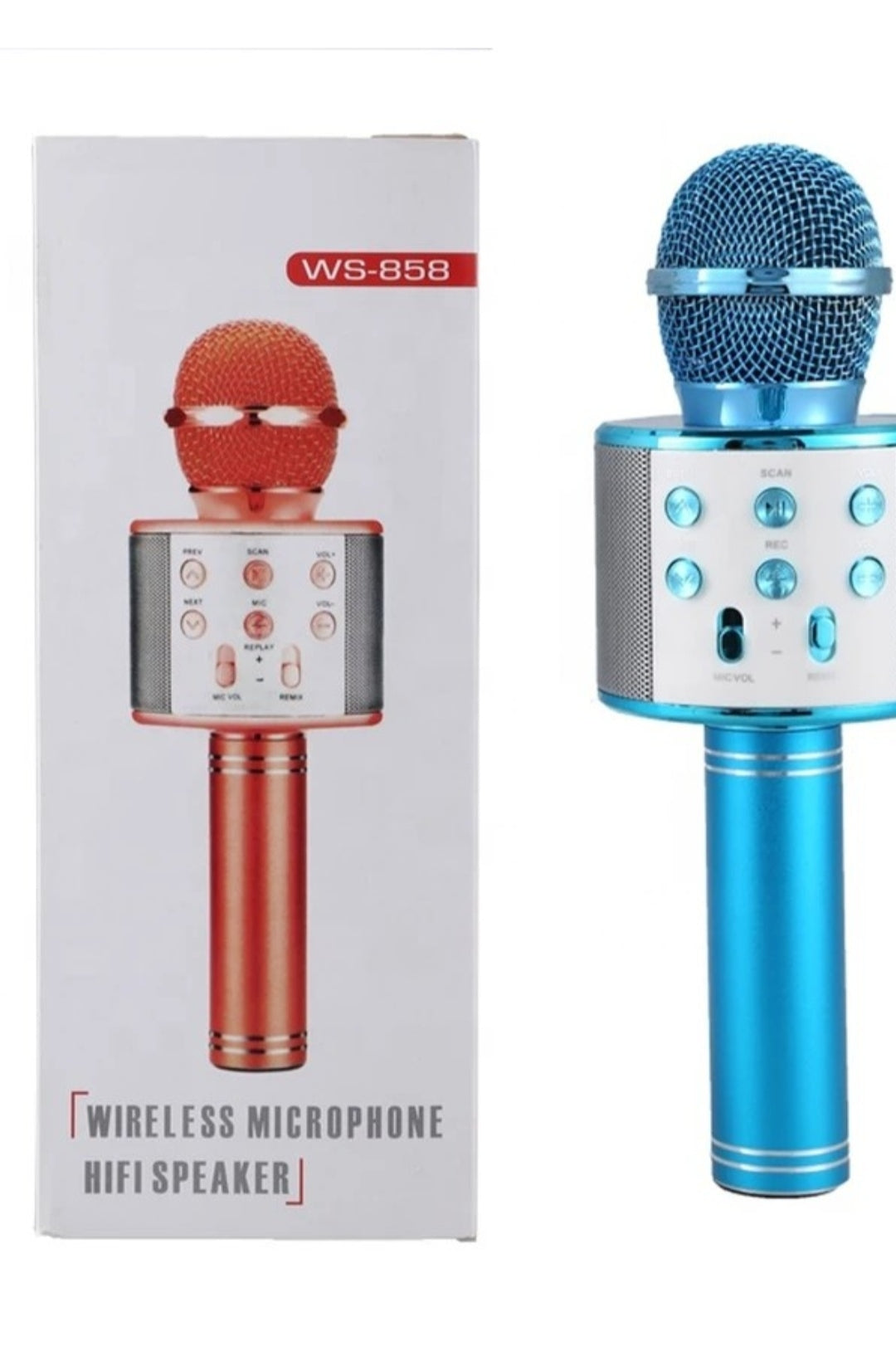 Rechargeable Karaoke Mic for Kids Wireless Bluetooth Mike for Singing, Practice Microphone for Kids, Music Singing