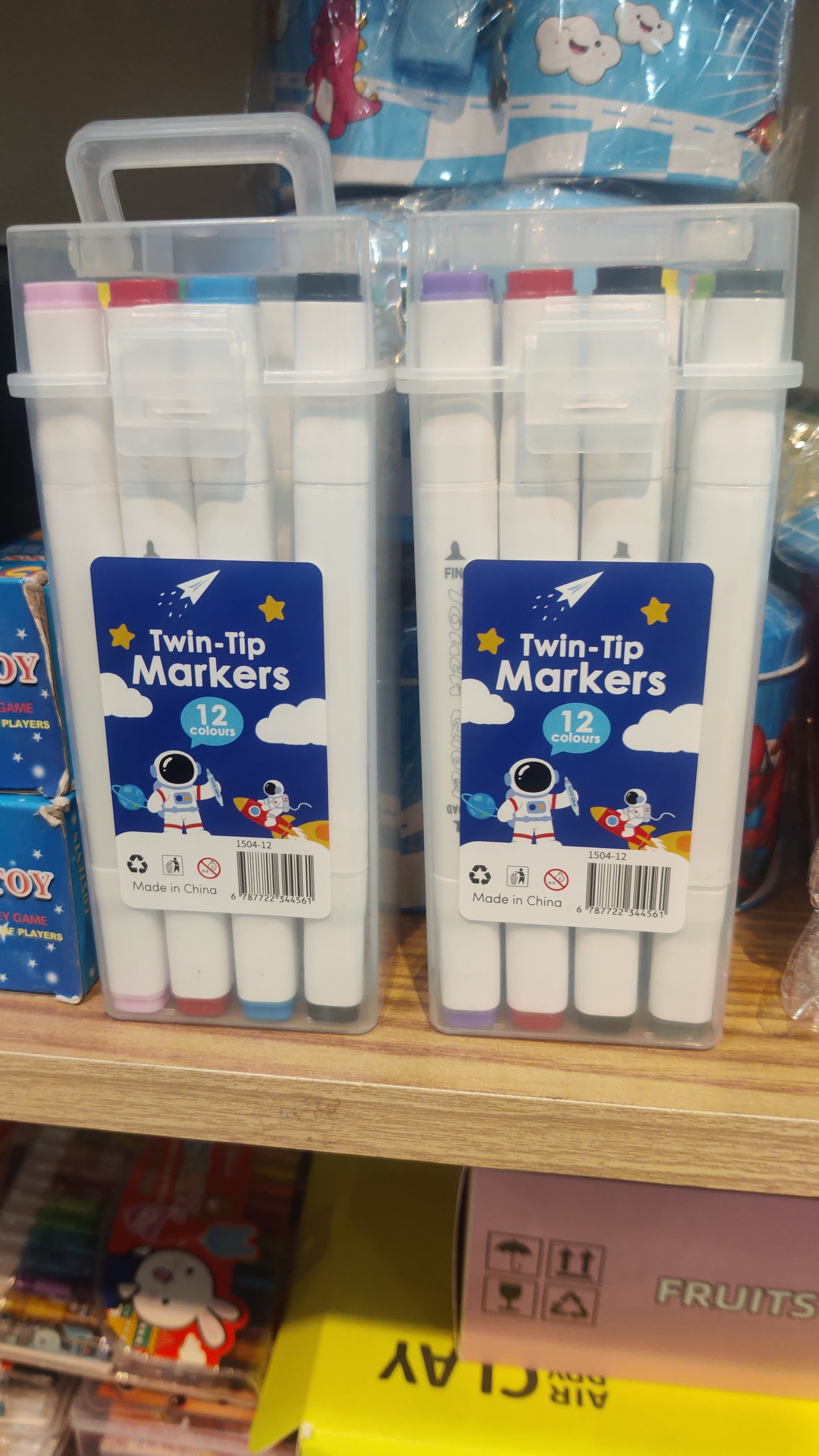 Twin-Tip Markers Set of 12 Colours | Dual Tip