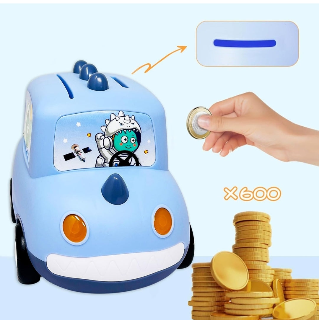 Car Shape Gullak Money Bank with Number Code Lock|Password Protective