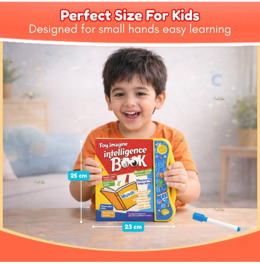 Electronic Educational Musical Phonetic Learning Interactive Children's ABC Letters, Words, Numbers, Shapes, Sound Colorful Talking Book