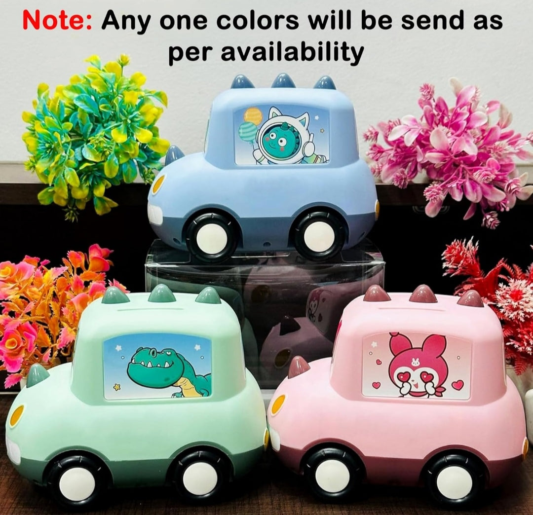 Car Shape Gullak Money Bank with Number Code Lock|Password Protective