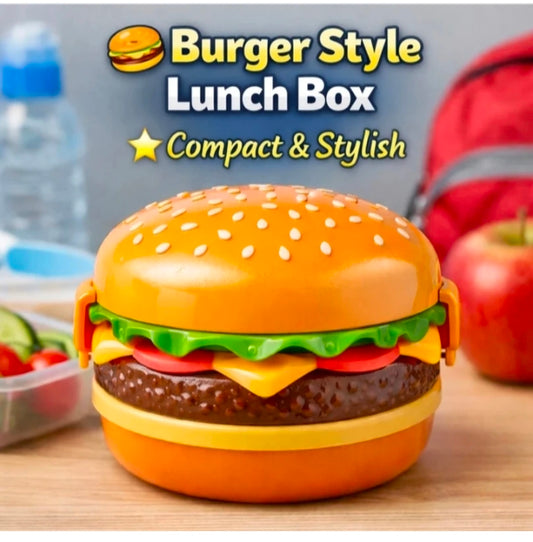 Burger shape tiffin box