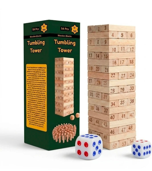 Mini jenga game 54 pcs