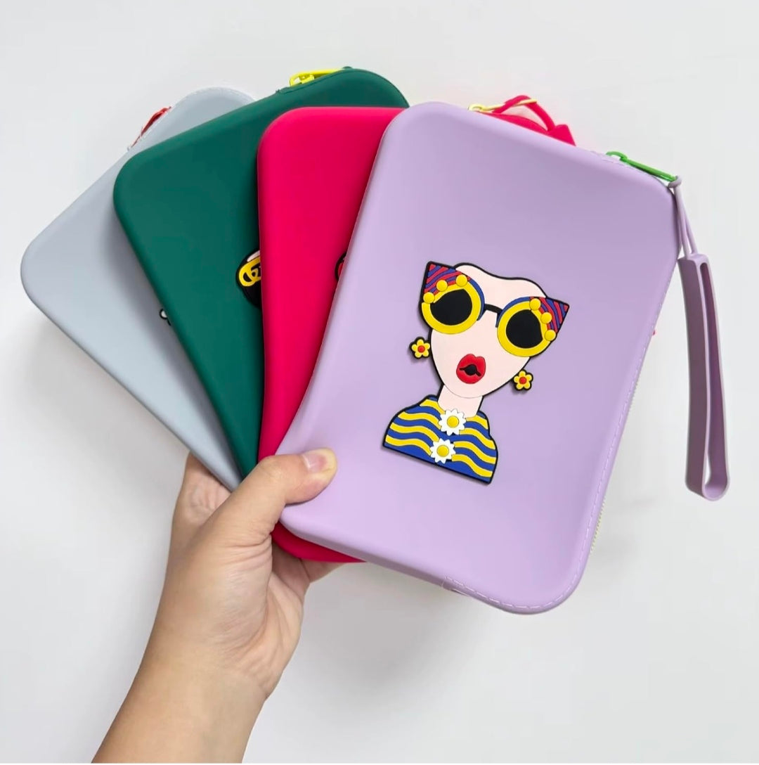 Silicone Cosmetic Bag Large Capacity Waterproof Travel Organiser