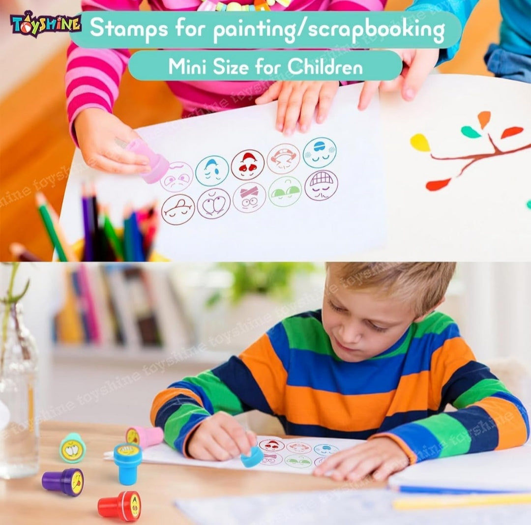 Emoji Stamps for Children Self-Inking Stamp for Party Gifts for Children