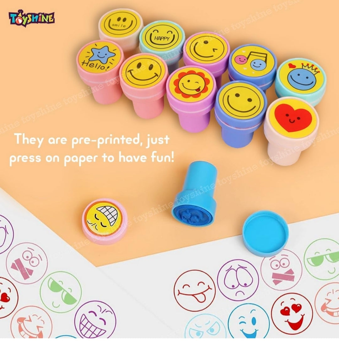 Emoji Stamps for Children Self-Inking Stamp for Party Gifts for Children