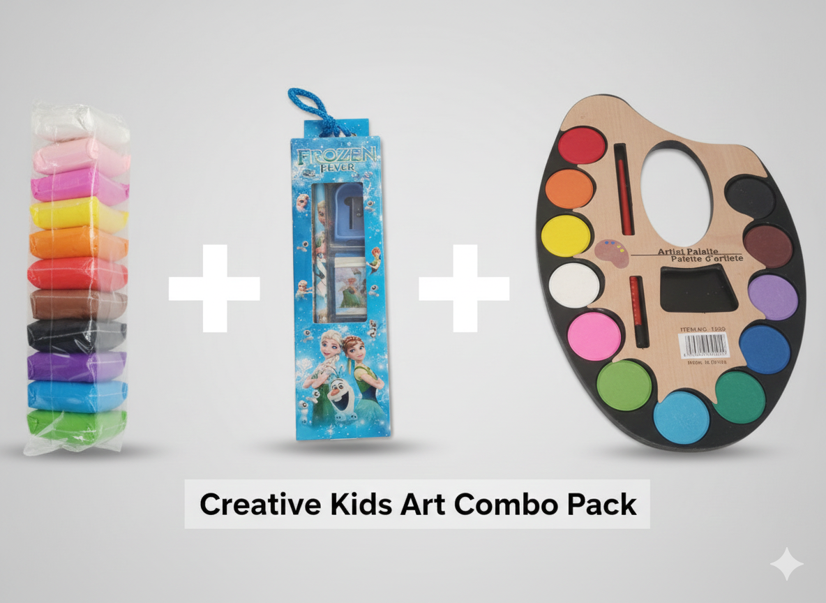 Clay + 12 colour palette+ stationary kit