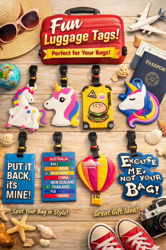 Cute travel tags for kids luggage