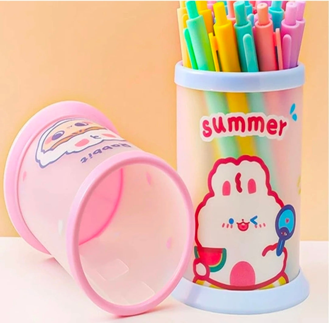 Cute character pen stand