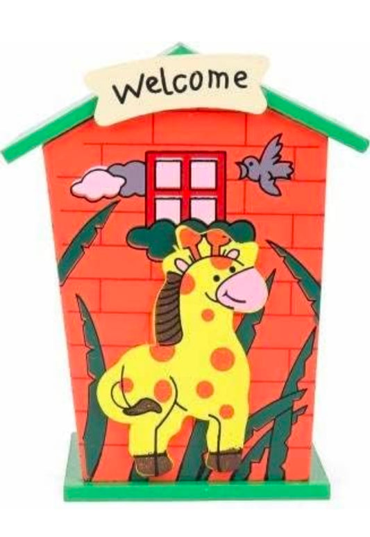 House Shaped Wooden Piggy Bank – Lovely Money Bank for Kids & Adults