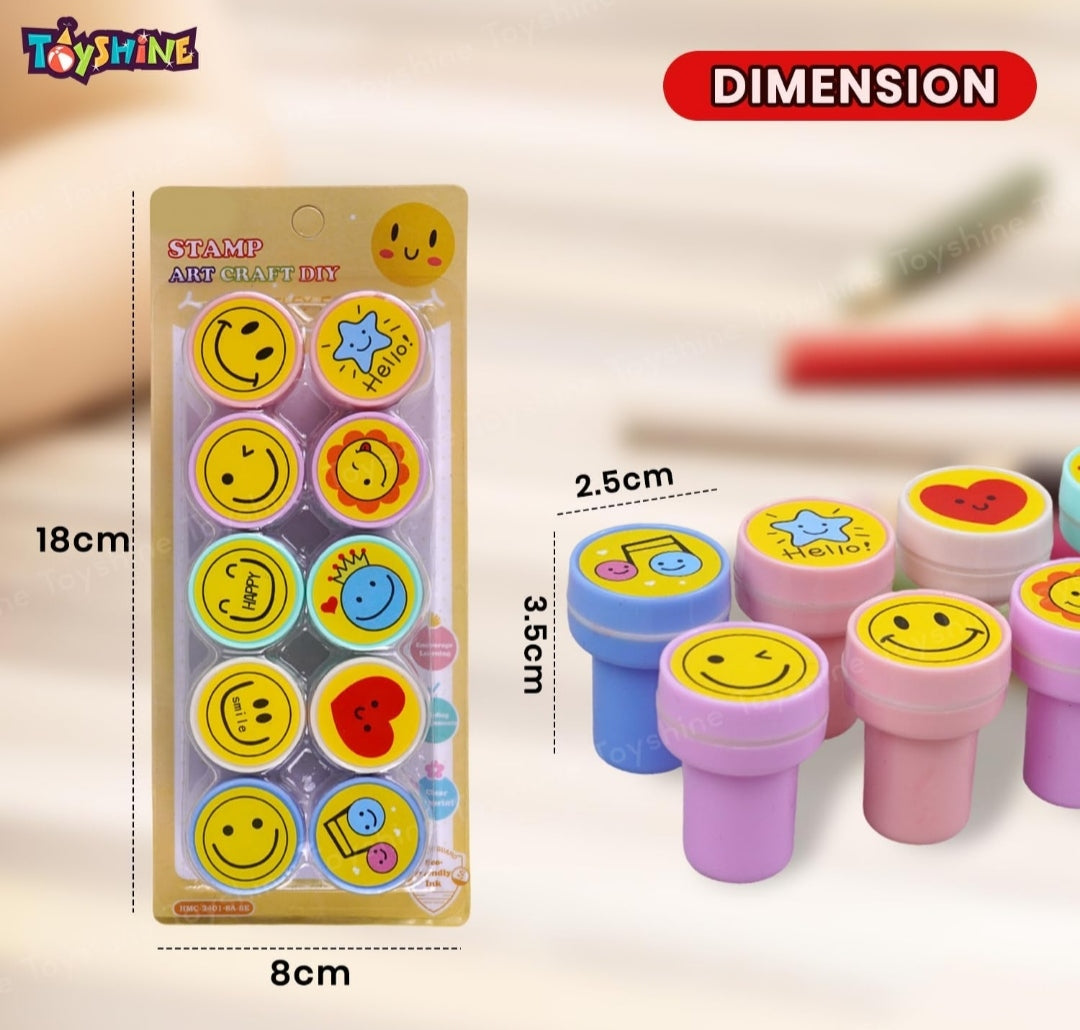 Emoji Stamps for Children Self-Inking Stamp for Party Gifts for Children