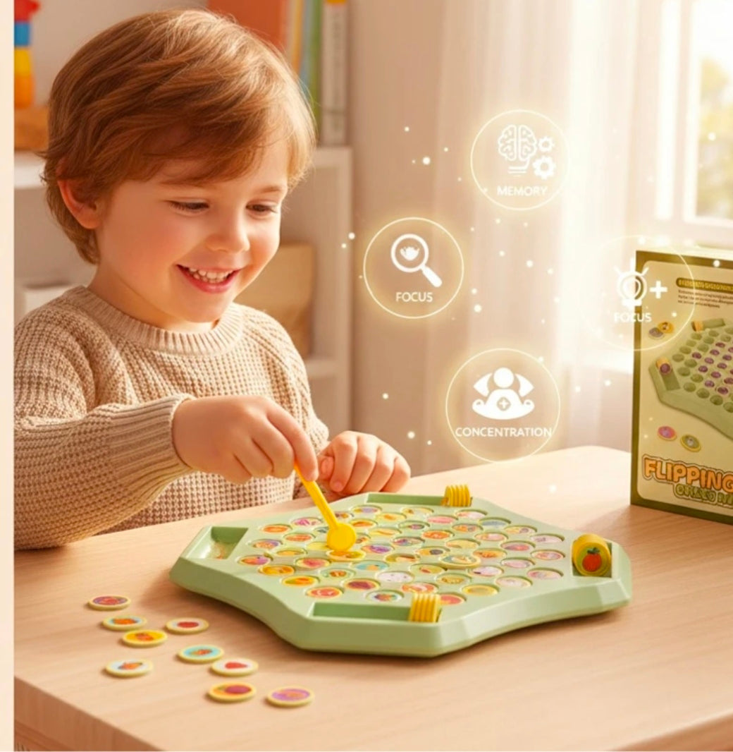 Flipping chess brain game for kids
