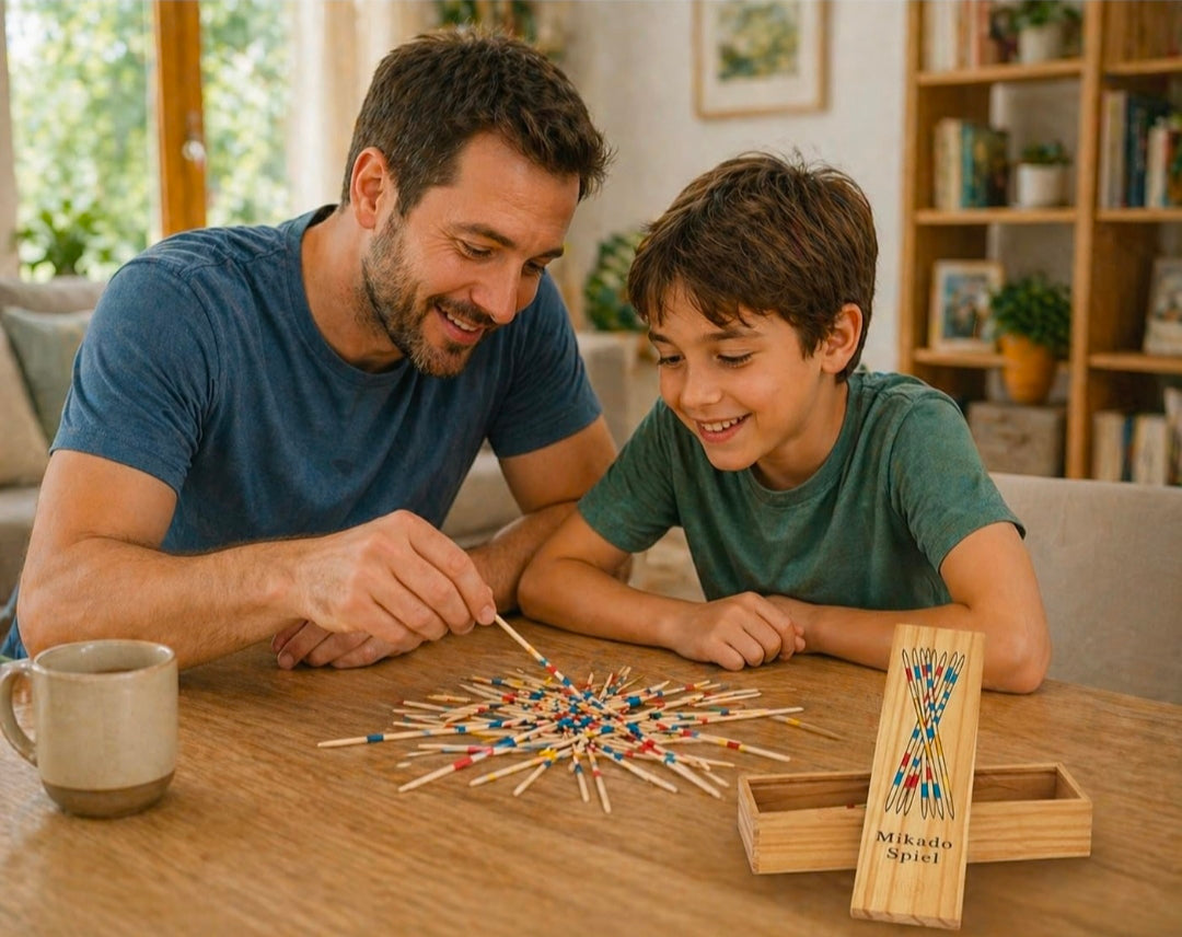 Mikado Sticks Game (Spiel) | Wooden 31 Pick-Up Sticks Game | Best Return Gift