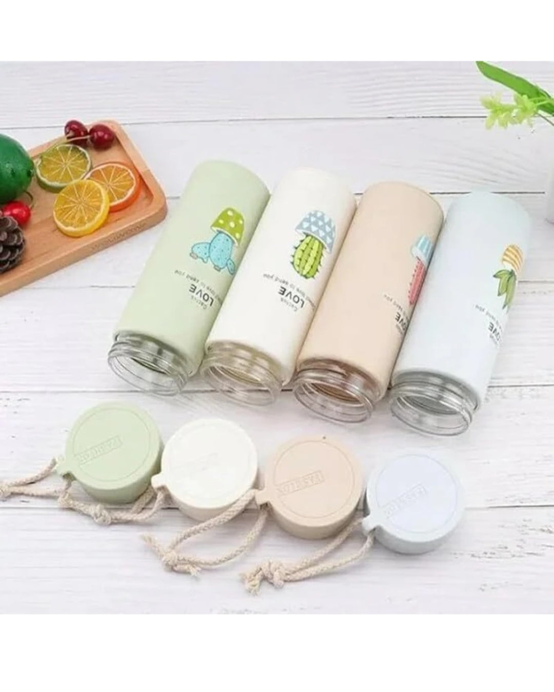 Eco friendly cactus print bottle