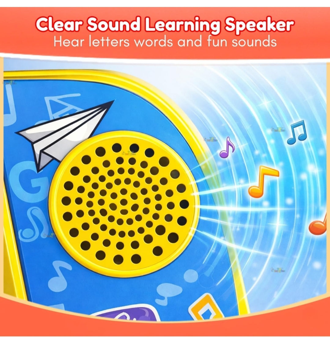 Electronic Educational Musical Phonetic Learning Interactive Children's ABC Letters, Words, Numbers, Shapes, Sound Colorful Talking Book