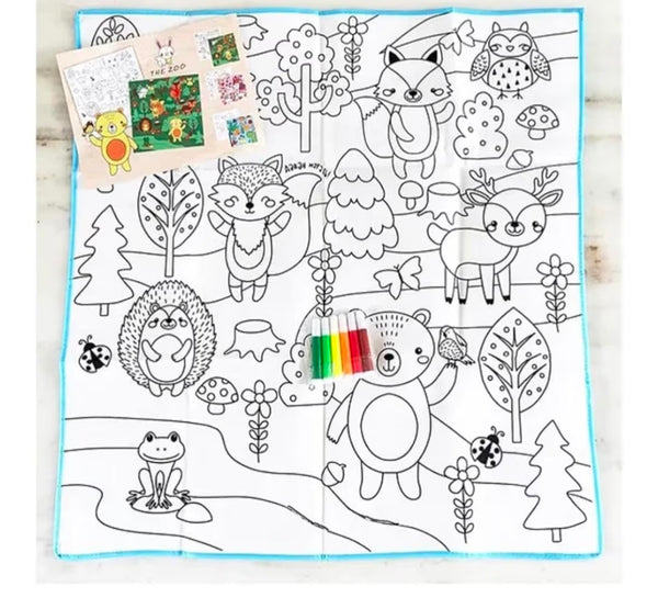 Reusable Washable Coloring Mat for Kids – 80 x 80 cm
