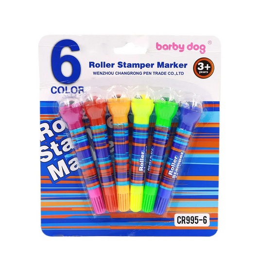 Roller stamper and marker 6 pcs