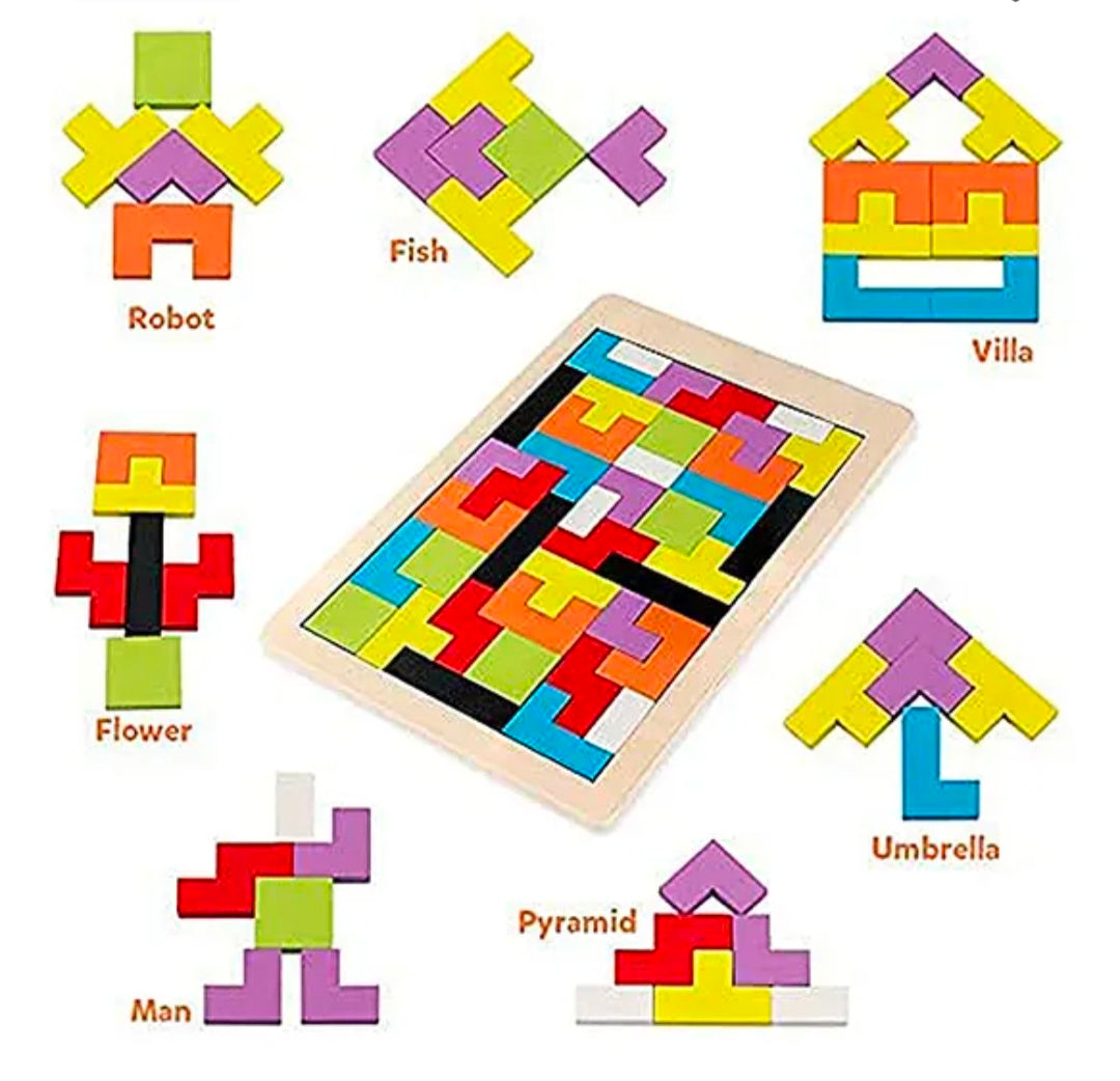 Russian puzzle wooden
