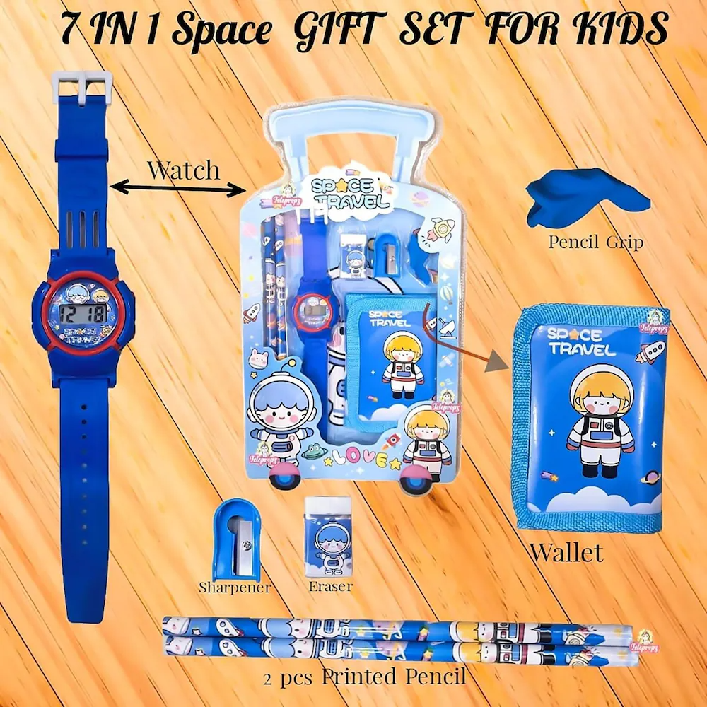 Stationery Set for Kids (Pack of 7 Pcs)