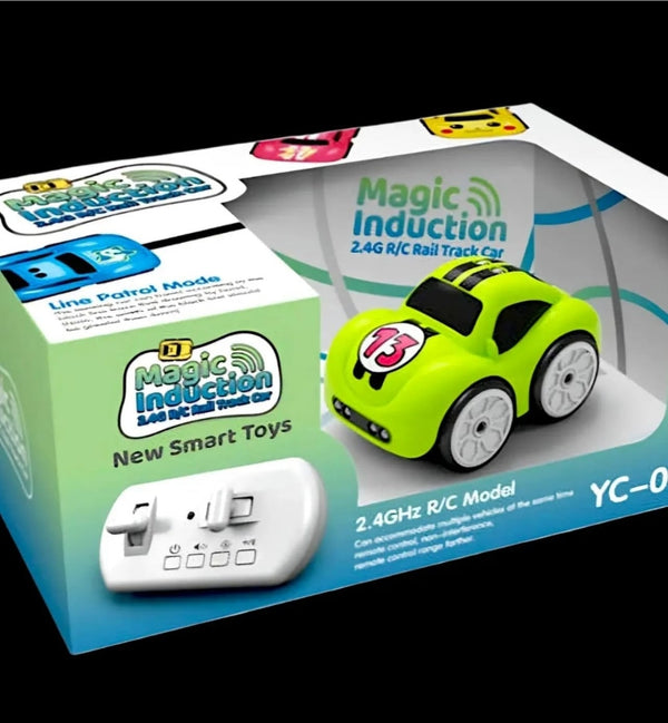 Remote Control Mini Car with Smart Music & LED Lighting, Line Sensing Infrared Following CAr, Educational Racing Toy Gift