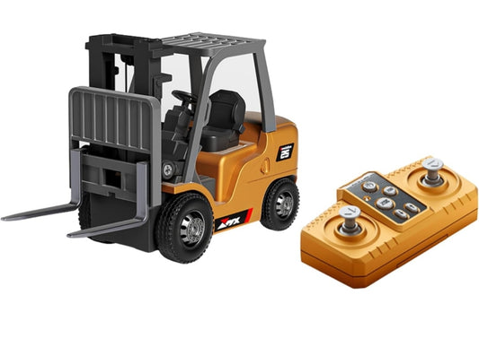 Mini RC Forklift Toy for Kids | 1:64 Scale Remote Control Forklift with Lifting Forks |