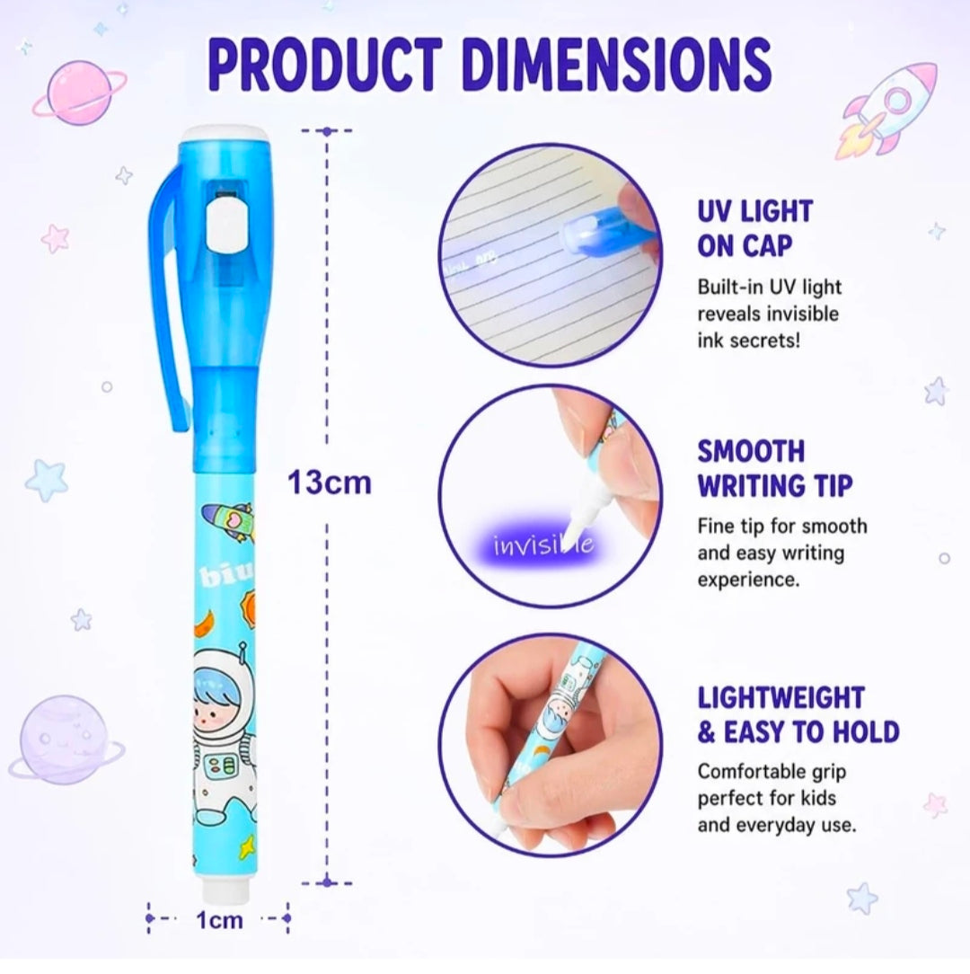 Invisible Ink Magic Pen with UV-Light