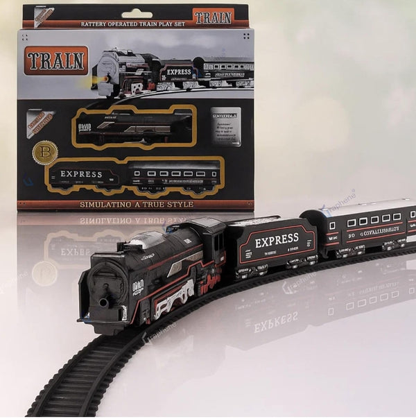 Battery Operated Toy Train Set for Kids 3–7 Years with Led Light Engine