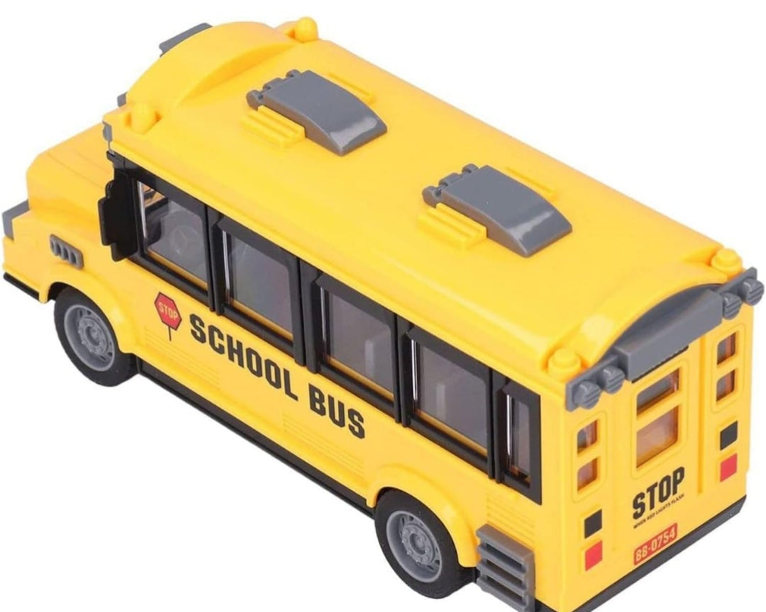 Remote Control School Bus, Open and Close Door, LED Lights RC Bus, Yellow