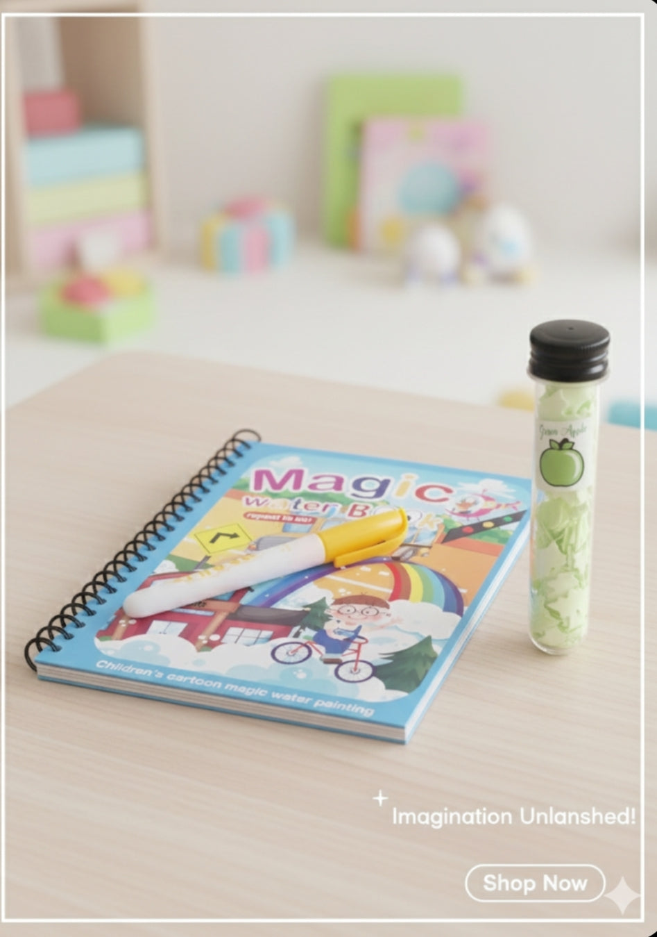 Water book + paper soap tube