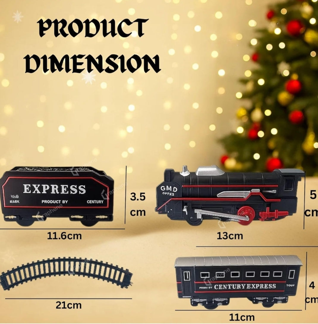 Battery Operated Toy Train Set for Kids 3–7 Years with Led Light Engine