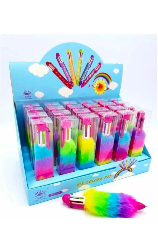 Fur pen multicolour