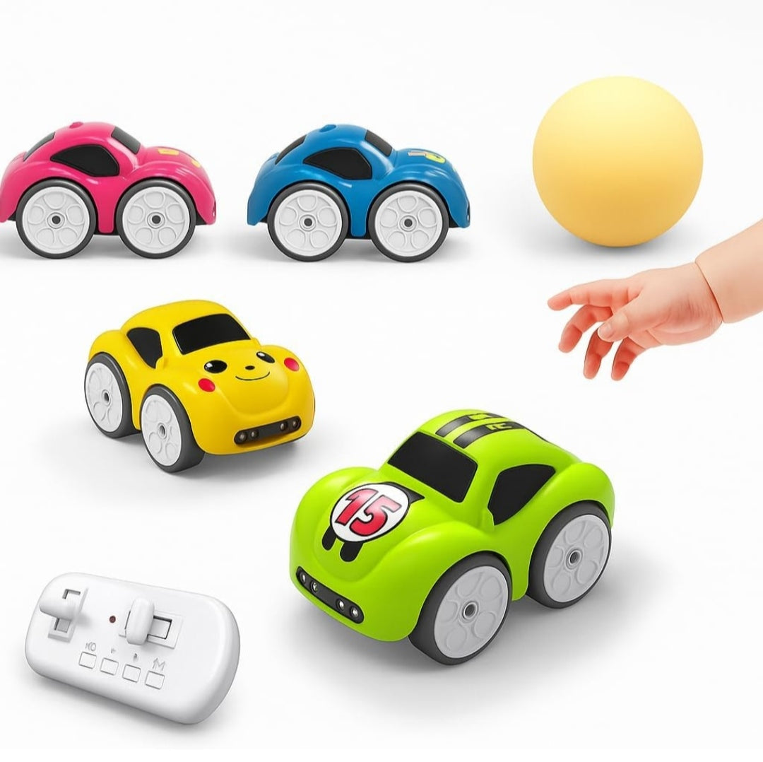 Remote Control Mini Car with Smart Music & LED Lighting, Line Sensing Infrared Following CAr, Educational Racing Toy Gift
