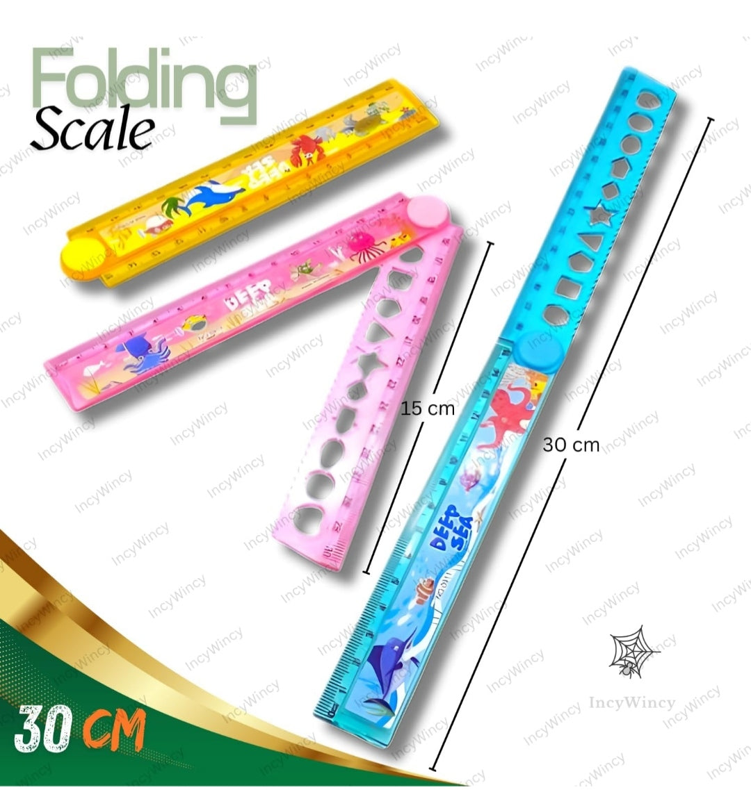 Folding scale 30 cm