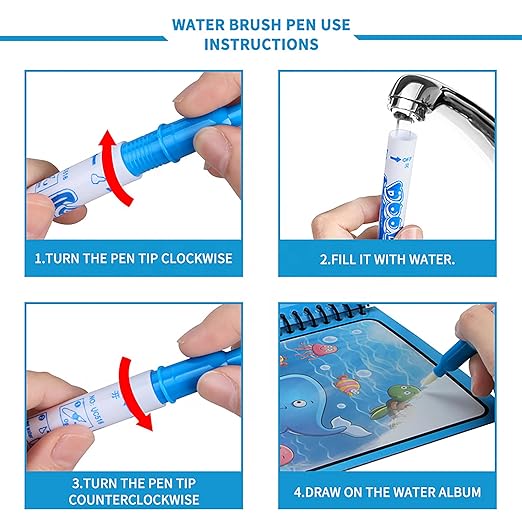 Magic Reusable Water Coloring Book