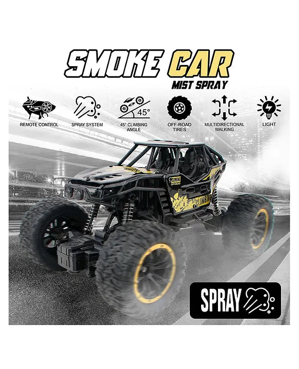 Remote Control Rock Crawler Water Mist Spray High Speed RC Car For Boys & Girls USB Rechargeable