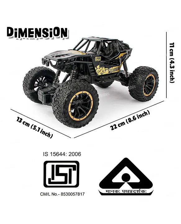 Remote Control Rock Crawler Water Mist Spray High Speed RC Car For Boys & Girls USB Rechargeable